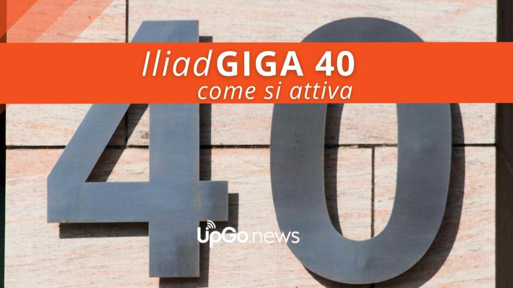 Iliad Giga 40 a 6,99 euro al mese