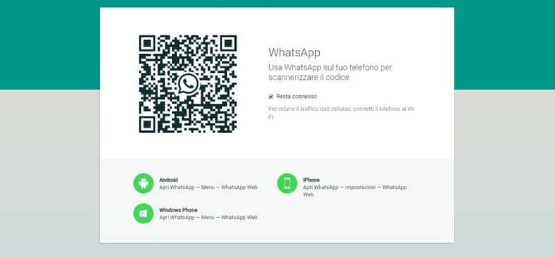 WhatsApp To Web. Schermata WhatsApp